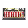 Patch panel DELOCK mini desktop RJ45 8 porte Cat.6A schermato nero per tavolo, parete o guida DIN
