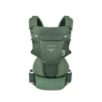 Zaino porta bambino Osprey Poco Soft (modello 10006178/818/O/S) in verde — zaino porta bambino con telaio per escursioni con bambini piccoli