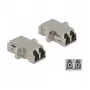 Accoppiatore in fibra ottica DeLOCK LC Duplex femmina su LC Duplex femmina single-mode metallo