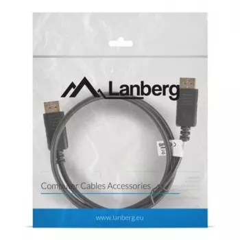 Lanberg cavo DisplayPort 19 Pin V1.2 4K, 1M | CA-DPDP-10CC-0010-BK | DisplayPort to DisplayPort
