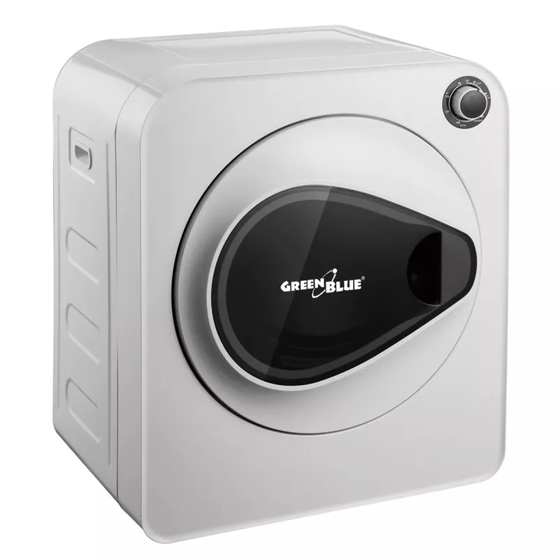 Asciugatrice GreenBlue GB405 — elettrica 830 W, capacità 3 kg, mini modello da viaggio
