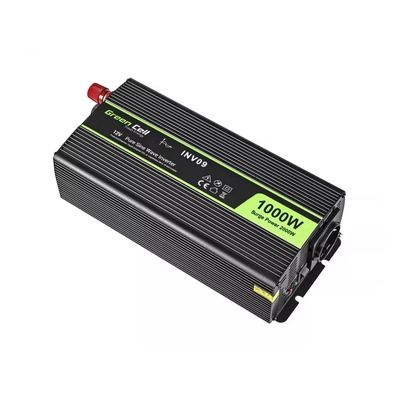 Green Cell INV09 convertitore di tensione auto 1000 W nero