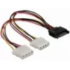 SATA 15 pin su 2x connettore femmina 4 pin Molex 20 cm DeLOCK 65159