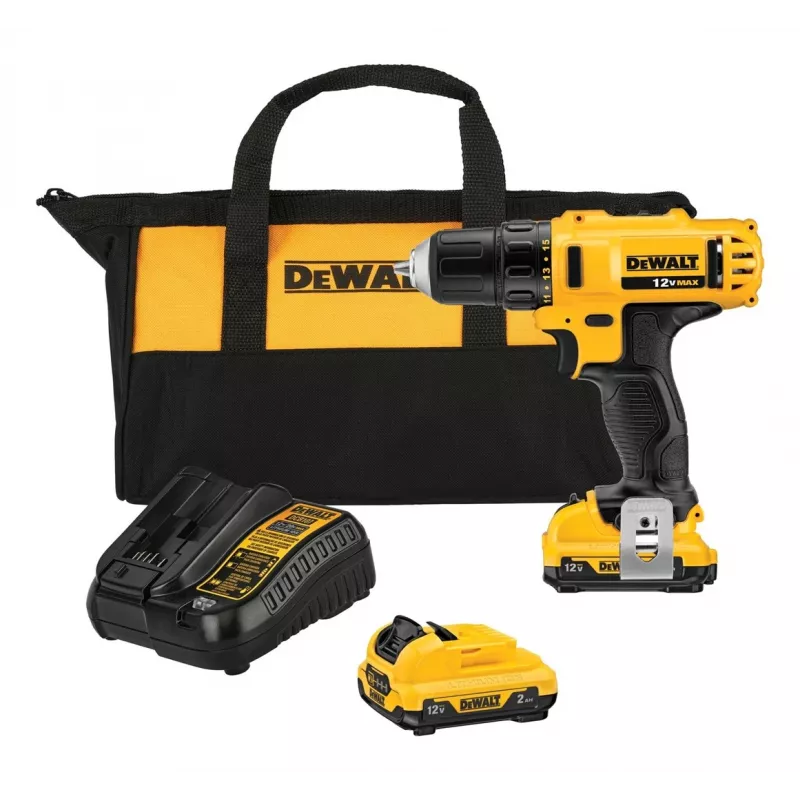 DeWALT DCD avvitatore trapano a batteria senza chiave 10,8V Li-Ion, spina europea