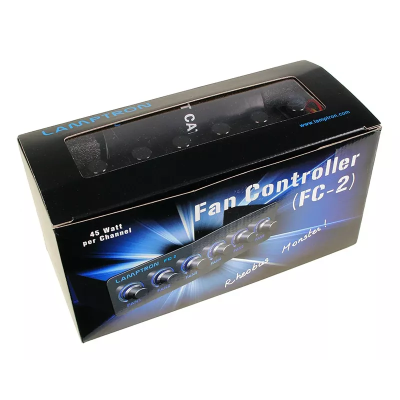 Controller ventole Lamptron FC2 4 canali 30 W (PWM/regolazione a tensione per ventole PC)