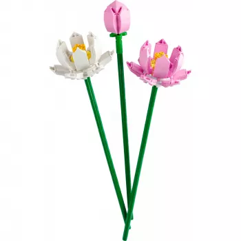 Set da costruzione LEGO 40647 Lotus Flowers — modello modulare Botanical Collection, 220 pezzi, altezza 300 mm, età 8+