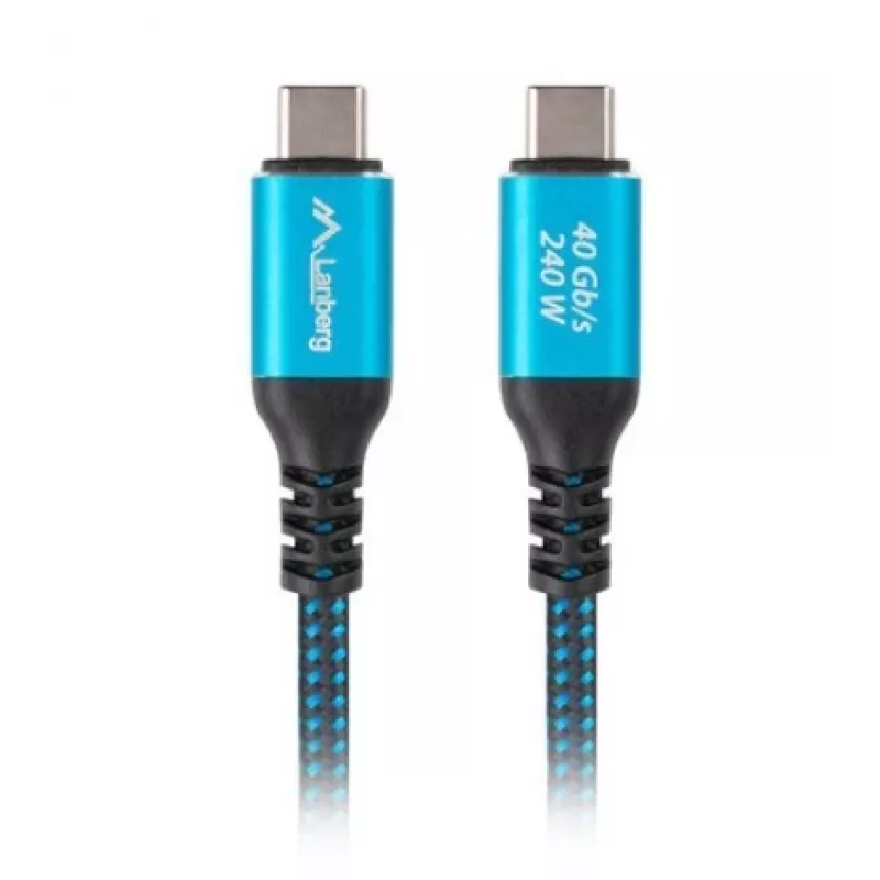 Cavo USB-C M/M USB4 1,5M 240W 60Hz nero-blu