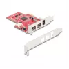 DeLOCK 90738 Adattatore PCIe Firewire interno IEEE 1394 rosso