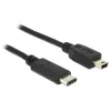 Cavo USB DeLOCK 0,5 m USB2.0-C Mini-B 83335