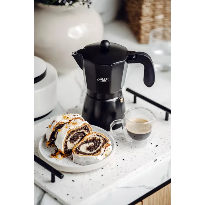 Macchina per espresso Adler AD 4421 — pompa 15 bar, corpo nero