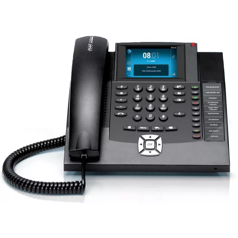 Auerswald COMfortel 1400 telefono analogico identificazione chiamante nero