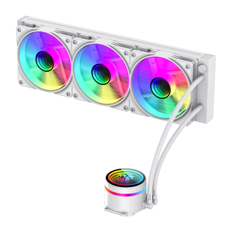Gamemax | Dissipatore a liquido per CPU | ICEBURG 360 INFINITY | bianco