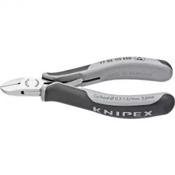 Tronchese per elettronica Knipex L.115 mm forma 0 con smusso sì, piccola lucidatura a specchio.