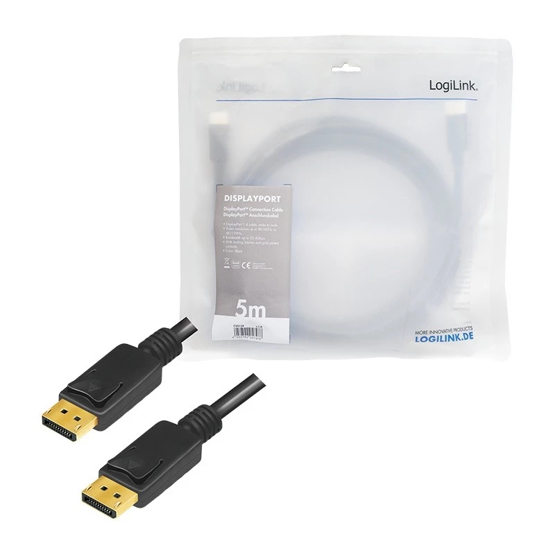 Cavo DisplayPort LogiLink CV0139 5 m nero