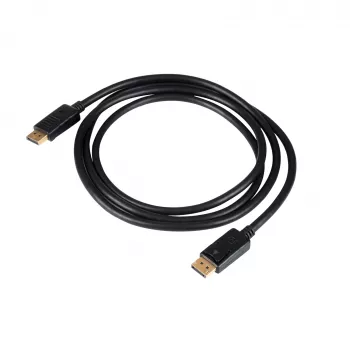 Cavo DisplayPort Akyga AK-AV-10, connettore maschio/maschio, connettori placcati oro, 1,8 m, nero