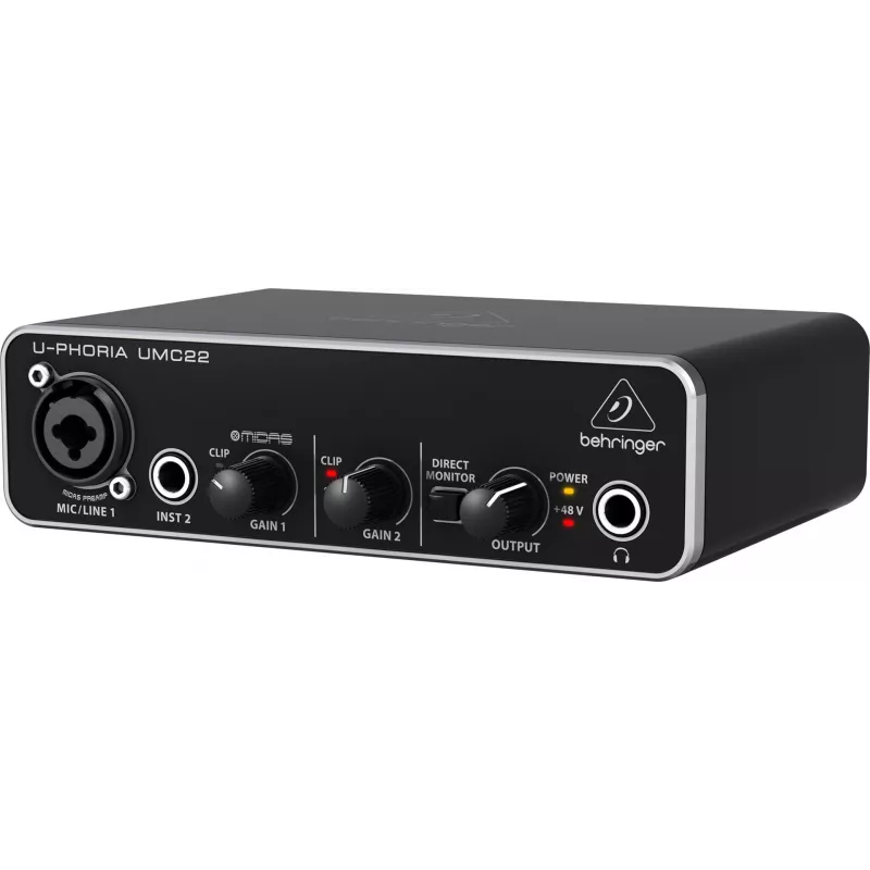 Behringer UMC22 attrezzatura musicale complementare preamplificatore Concert/Studio
