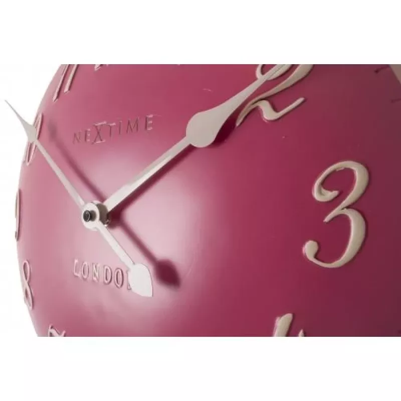 NeXtime orologio 3084rz London Arabic, Ø34,5 cm, da parete, rosa/bianco