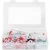 Set tasselli FISCHER DUOLINE grigio chiaro rosso — 91 pezzi, misure miste per muratura e cartongesso