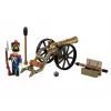 Set di costruzioni artigliere francese con cannone, 97 pezzi