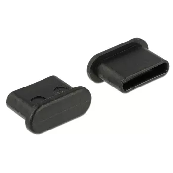 Cappuccio di protezione per connettore femmina DeLOCK 64014 USB Type-C nero 10 pz.