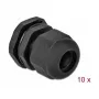 Pressacavo DeLOCK 60218 nero plastica 10 pz.