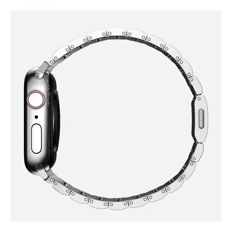 Cinturino Nomad NM1A4HSXS0 per sportwatch, acciaio inox, argento, larghezza 35 mm, 108,9 g