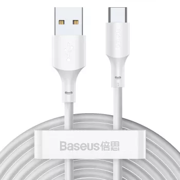 Cavo USB Baseus TZCATZJ-02 1,5 m USB A USB C bianco