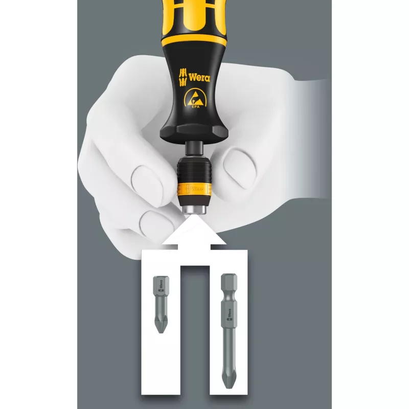 Wera Kraftform Kompakt 60 ESD - portapunte con set di punte - 17 pezzi (05051043001)