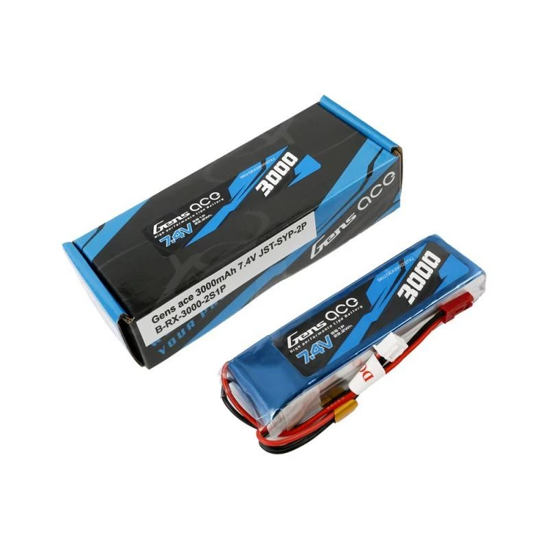 Batteria Gens Ace 3000mAh 7,4V 1C 2S1P LiPo