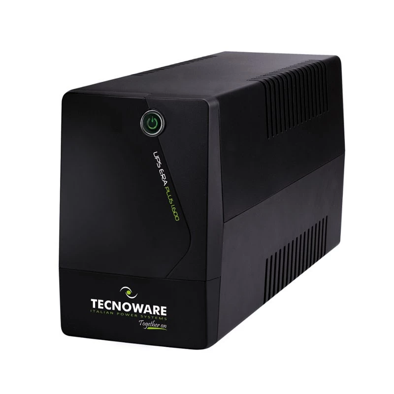 Tecnoware Era Plus 1600 FGCERAPL1602SCH gruppo di continuità UPS line-interactive, 1600 VA / 1200 W, onda sinusoidale, Schuko, batteria 12V 11Ah