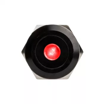 Pulsante a pressione antimanomissione DimasTech 22 mm Blackline Dot RGB PD223