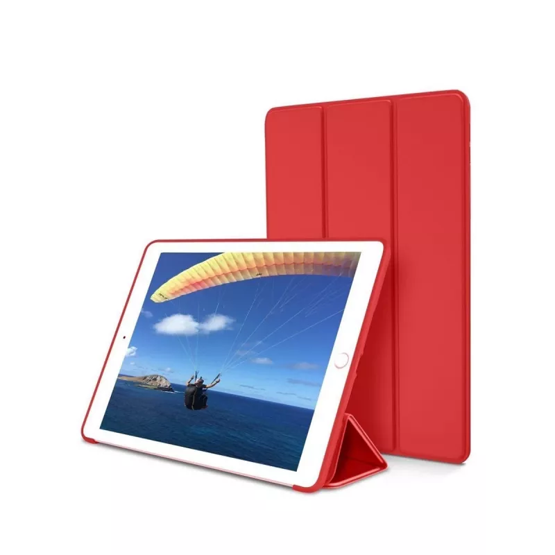 Custodia in pelle per tablet Devia per iPad Air 2019 / iPad Pro 10.5 con slot per penna, rosso