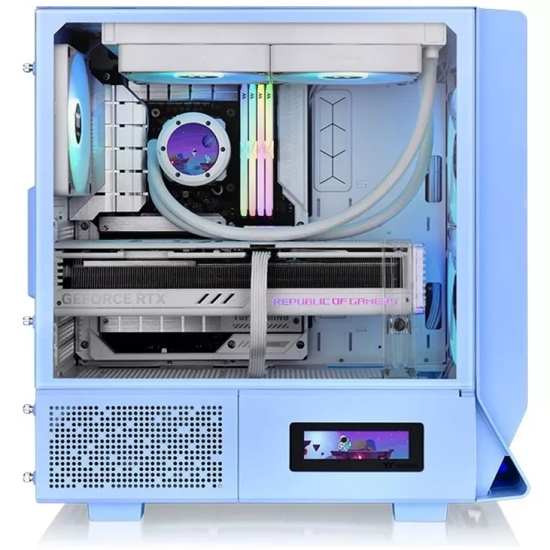 Thermaltake Ceres 330 TG - midi tower - PC - blu - ATX - EATX - micro ATX - Mini-ITX - SPCC - vetro temperato - 18,5 cm (CA-1Y2-00MFWN-00)