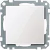 Placca a parete / copertura interruttore Merten 391625, bianco, termoplastico, monoblocco