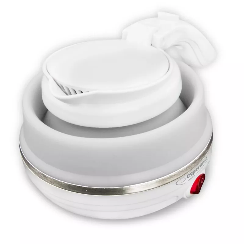 Bollitore elettrico ESPERANZA EKK023 — 0,5 l, 750 W, bianco, acciaio inox e plastica