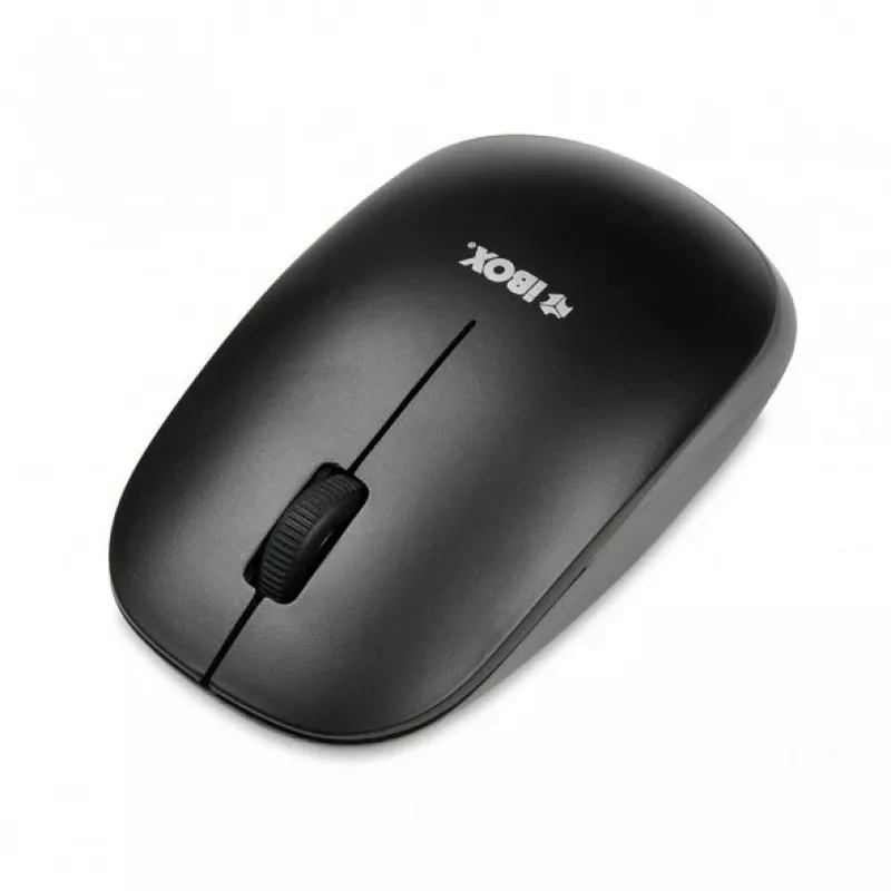 IBOX Desktop Kit Pro set tastiera e mouse wireless, QWERTY full-size 104 tasti, 2,4 GHz, 1200 DPI, nero