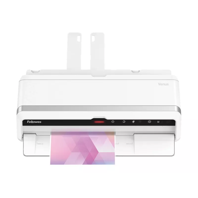 Plastificatrice Fellowes Venus A3, 80–250 micron, con kit iniziale di 10 buste per plastificazione A4