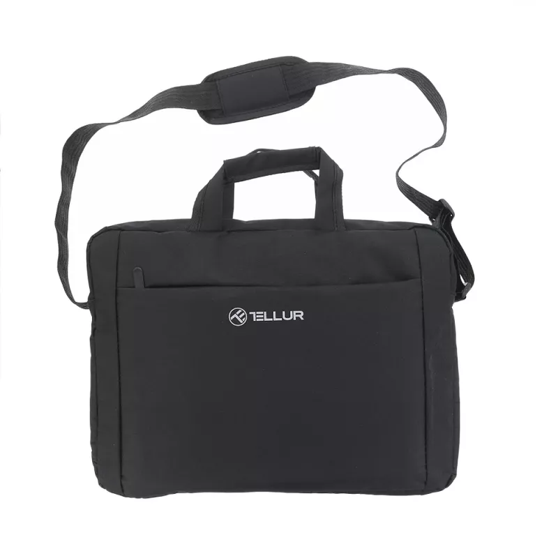 Borsa per laptop Tellur TLL611312 per laptop 15,6 pollici, Cozy nero, scomparto imbottito, tasche con zip