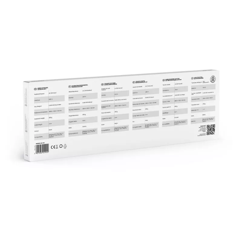 Savio KB-04 tastiera ufficio/casa USB QWERTY UK International nero