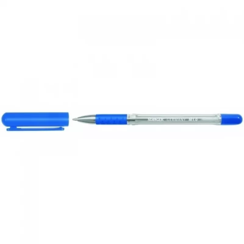 Penna a sfera Stanger 18000300007 — inchiostro blu, punta 1,0 mm, Softgrip