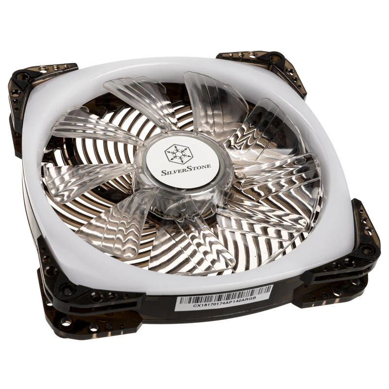 SILVERSTONE SST-AP142-ARGB ventola ARGB PWM 140x140x25 per raffreddamento PC, 140 mm