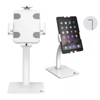 Supporto per tablet da scrivania/a parete MACLEAN MC-468W, bianco, per tablet da 7,9–11