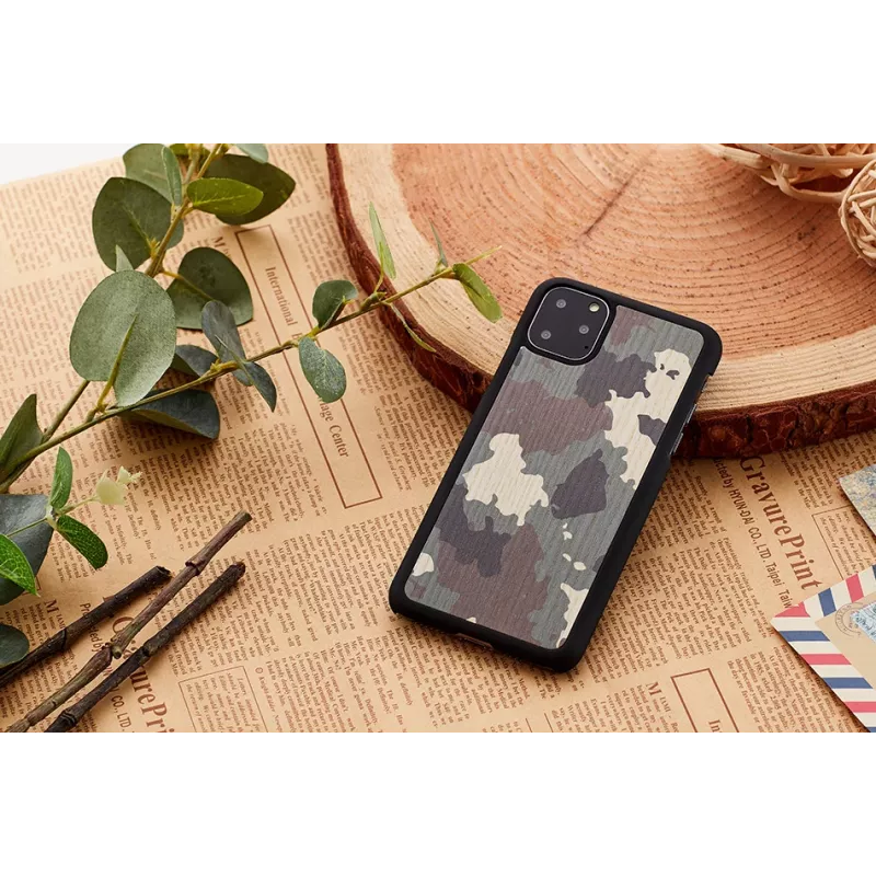 Custodia per smartphone man and wood per iPhone 11 Pro — camouflage nero custodia protettiva