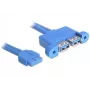 Cavo USB DeLOCK 82941 USB 3.2 Gen 1 0,45 m 2 x USB A blu