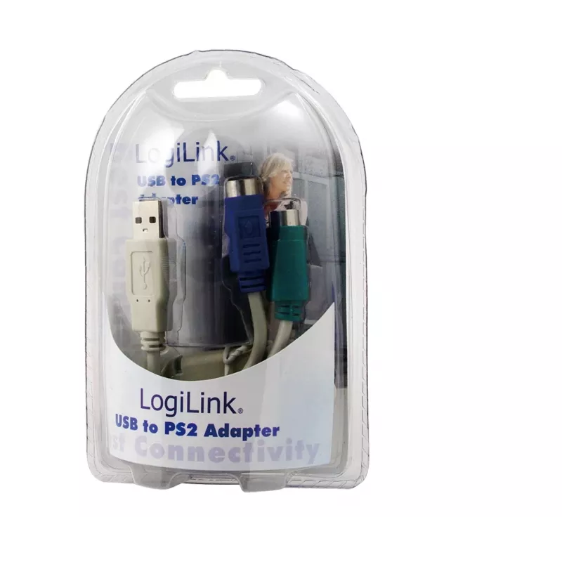Adattatore LogiLink USB - 2x PS/2 AU0004A
