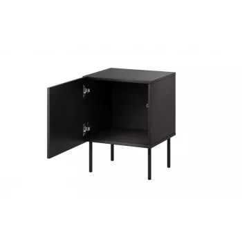 Set comodini 2 pz. Cama Meble ISLA 44,5×40×59 cm nero opaco MDF/truciolare