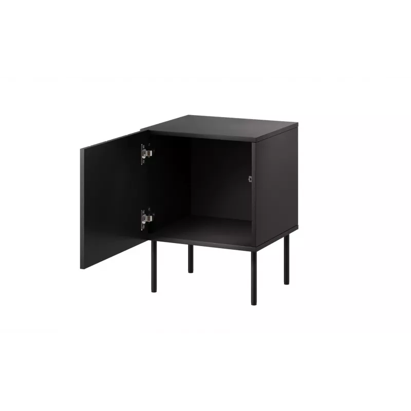 Set comodini 2 pz. Cama Meble ISLA 44,5×40×59 cm nero opaco MDF/truciolare