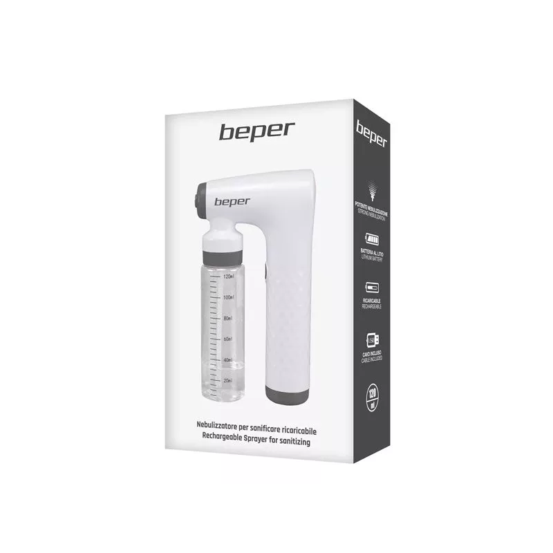 Beper P202VAL110 Nebulizzatore igienizzante ricaricabile, 120 ml, 2000 mAh