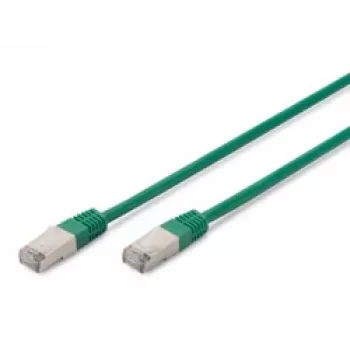 Cavo di rete Digitus CAT 5e SF/UTP RJ-45 0,5 m verde