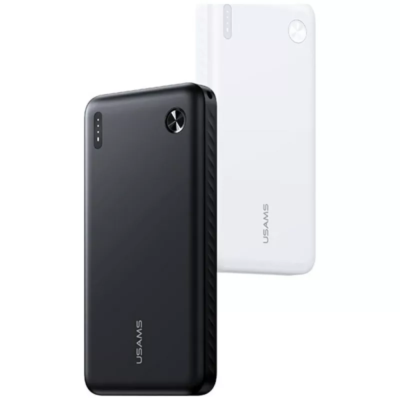 Powerbank usams PB83 10000mAh PD 2×USB-A USB-C bianco